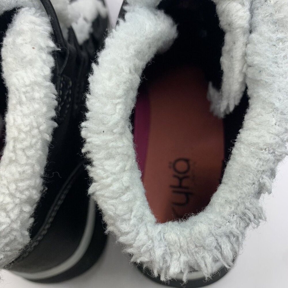 Ryka Womens Faux Leather Faux Fur Hiking winter fall Boots size 7.5M - Picture 5 of 8